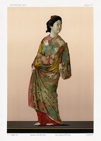 Antique Print of Japanese Modelling 'Kakiyemon' from section VIII plate VI. by G.A. Audsley-Japanese illustration. Public domain image from our own original 1884 edition of The Ornamental Arts Of Japan. Digitally enhanced by rawpixel.