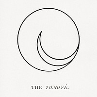 The Tomoye, abstract circle illustration. Public domain image from our own original 1884 edition of The Ornamental Arts Of Japan. Digitally enhanced by rawpixel.