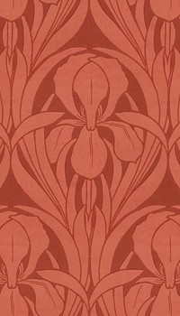 Vintage botanical pattern mobile wallpaper. Remixed by rawpixel.