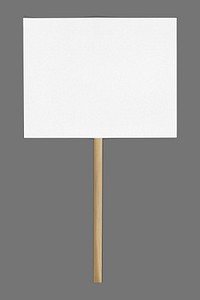 Placard sign collage element psd. Remixed by rawpixel. 