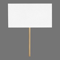 Placard sign collage element psd. Remixed by rawpixel. 