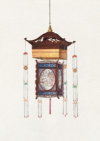 Hanging Lantern (19th century), Japanese illustration. Original public domain image from The MET Museum. Digitally enhanced by rawpixel.