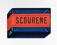 Scourene (1870–1900) by The Simonds Soap Co. Original public domain image from Boston Public Library. Digitally enhanced by rawpixel.