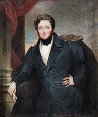 Portrait of Thomas Pennant Barton (1835) by étienne Bouchardy. Original public domain image from Boston Public Library. Digitally enhanced by rawpixel.