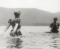 Emmy and Selma, Lake George (1899) vintage photograph by Alfred Stieglitz. Original public domain image from The Art Institute of Chicago. Digitally enhanced by rawpixel.
