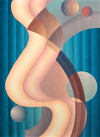 Composition no. 6 (1939) vintage illustration by Stuart Walker. Original public domain image from The Smithsonian Institution. Digitally enhanced by rawpixel.