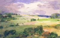 The Maryland Fields (1929) vintage painting by William Henry Holmes. Original public domain image from The Smithsonian Institution. Digitally enhanced by rawpixel.