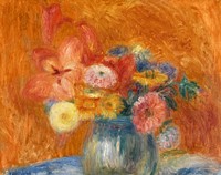 Green Bowl of Flowers (1916) vintage painting by William James Glackens. Original public domain image from The Barnes Foundation. Digitally enhanced by rawpixel.
