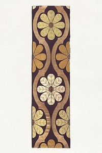 Panels, floral pattern. Original public domain image from Smithsonian. Digitally enhanced by rawpixel.