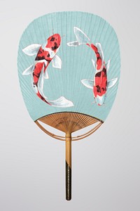 Hand fan mockup psd