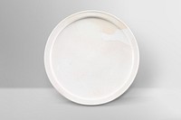 White ceramic coaster with blank space