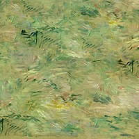 Abstract green impressionism art background. Remixed by rawpixel. 