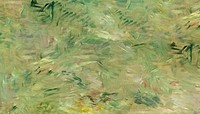 Abstract green impressionism art background. Remixed by rawpixel.