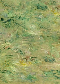 Abstract green impressionism art background. Remixed by rawpixel.