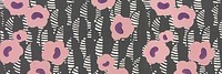 Vintage pink flower pattern banner. Remixed by rawpixel.