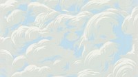 Abstract cloudy sky desktop wallpaper. Remixed by rawpixel. 