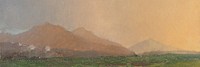 Oil painting landscape banner. Remixed by rawpixel.