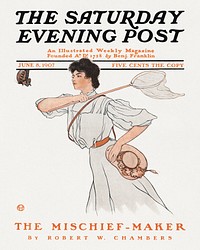 The Saturday evening post (June 8, 1907) chromolithograph art by Edward Penfield. Original public domain image from Digital Commonwealth. Digitally enhanced by rawpixel.