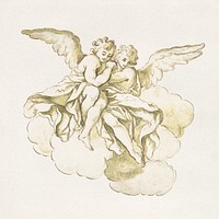 Two Angels. Original public domain image from The MET Museum. Digitally enhanced by rawpixel.