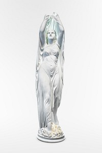 Undine marble sculpture (1894) by Chauncey Bradley Ives. Original public domain image from Smithsonian. Digitally enhanced by rawpixel.