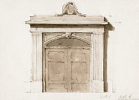 Study of a Stone Mausoleum (1802-1804) watercolor by Sir Robert Smirke the younger. Original public domain image from Yale Center for British Art. Digitally enhanced watercolor by rawpixel.