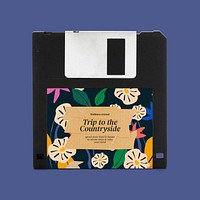 Floppy disk mockup psd