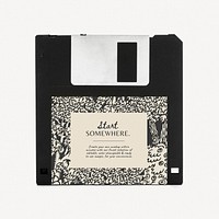 Floppy disk mockup psd