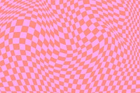 Pink distorted checkered background, retro pattern vector