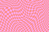 Pink distorted checkered background, retro pattern psd