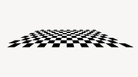 Checkered pattern shape vector