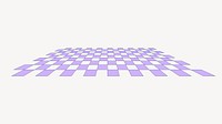 Purple checkered pattern shape