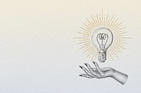 Vintage light bulb illustration background