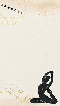 Woman doing yoga iPhone wallpaper