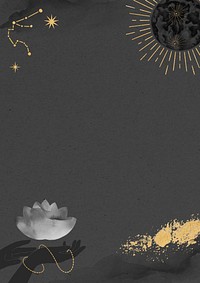 Water lily illustration, spiritual background