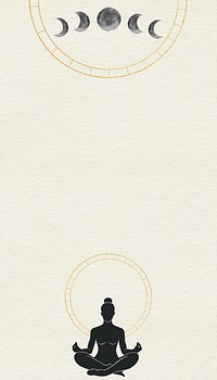 Meditation elements, spiritual iPhone wallpaper