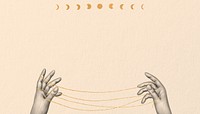 String game illustration, spiritual background