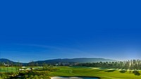 Golf course HD wallpaper, blue sky