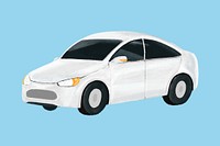 Electric car vehicle illustration