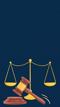 Law court justice blue iPhone wallpaper
