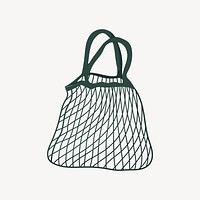 Reusable mesh bag, eco-friendly product illustration