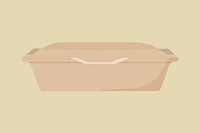 Takeaway container, eco-friendly product illustration