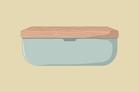 Food container, eco-friendly product illustration vector