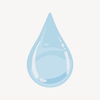 Water droplet, environmental conservation illustration