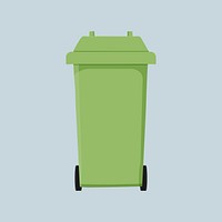 Recycle bin, environment illustration