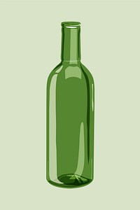 Empty bottle, eco-friendly product illustration vector