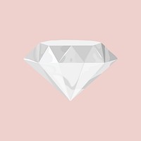 Diamond collage element vector