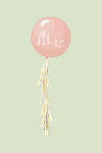 Wedding balloon, celebration illustration