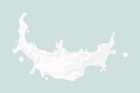 Milk splash, food texture illustration