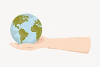 Protect the earth, environmental conservation illustration vector
