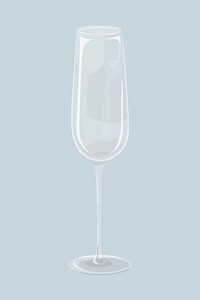 Champagne glass illustration